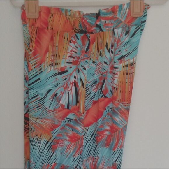 Plants Print Split Thigh Pants (size Large) NWT)💜💜💜👍 - Picture 2 of 10